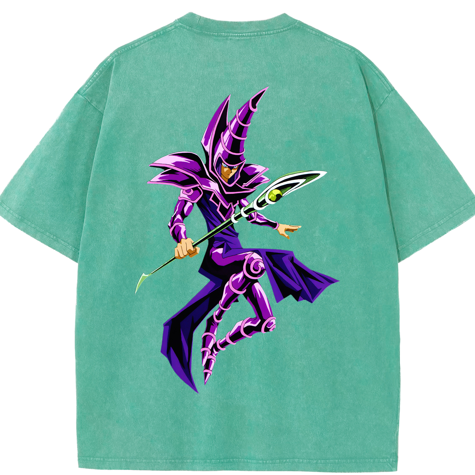 （画像用） 遊☆戯☆王 Yu-Gi-Oh! 綿100% ヴィンテージ風 半袖Tシャツ（背面プリント）
